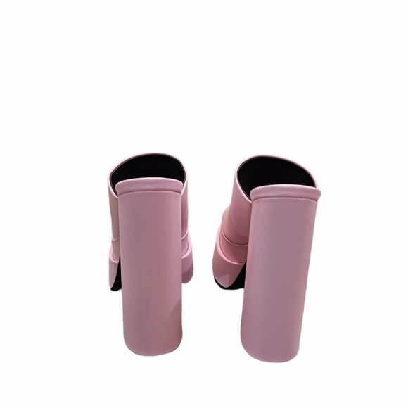VERSACE Aevitas Platform Mules in Candy Pink Size 38.5 NIB - Picture 13 of 14
